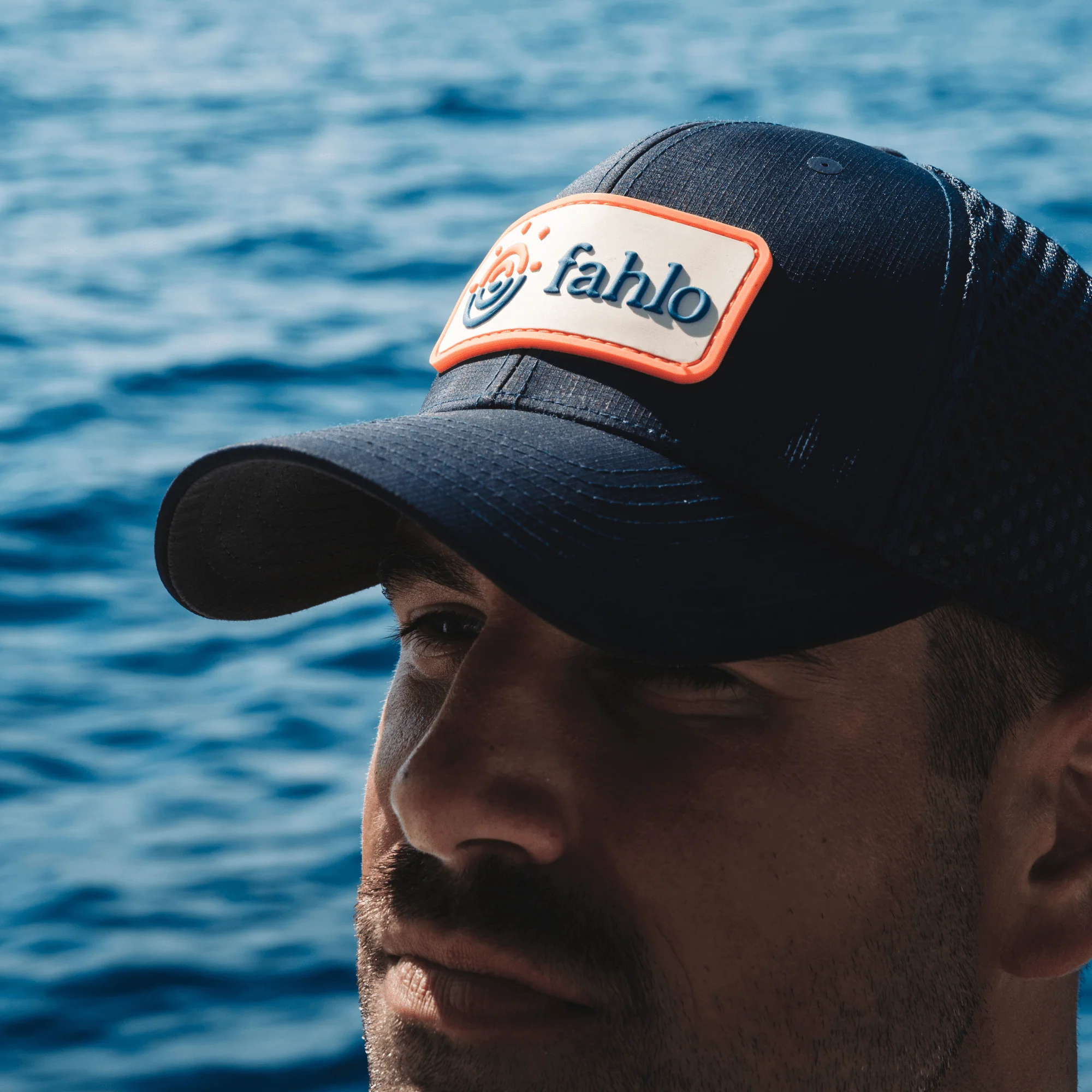 Fahlo Navy Snapback Hat - Image 4